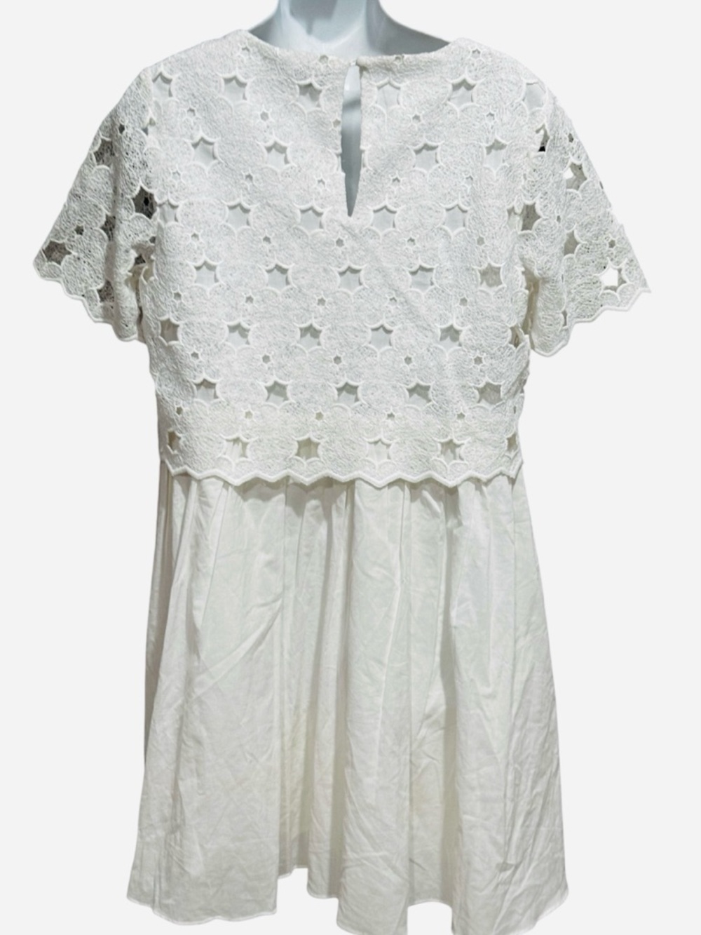 Anthropologie Sunday in Brooklyn White Lace Bodice Short Dress - Picture 4 of 11
